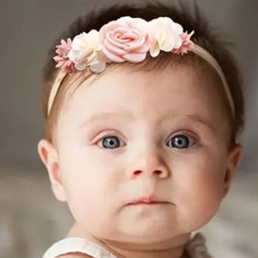 Mädchen Baby Stirnband Hochzeit Taufe Feier besonderer Anlass Fotoshooting